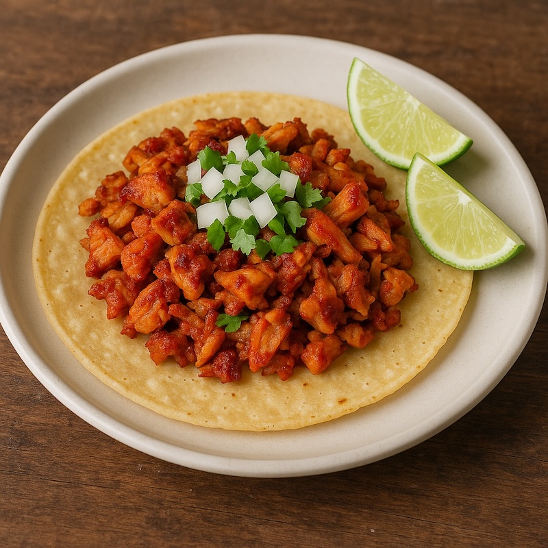 Spicy Carnitas Chicken Taco